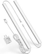 Plug-in Under Cabinet Lighting, Dimmable Counter Lights for Kitchen, 2pcs 12 ...