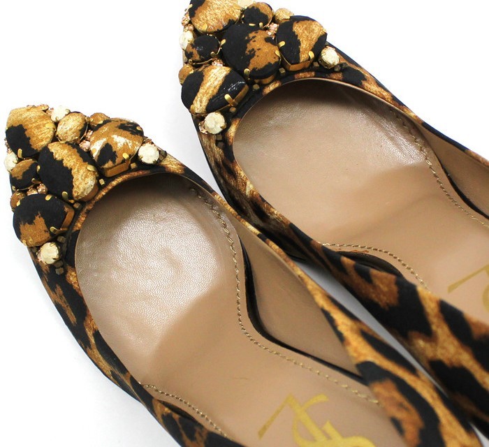 Saint Laurent tacchi alti stampa leopardata 37 28257241