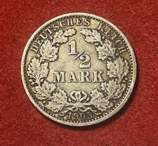 Germany 1/2 Mark 1905 A Silver Coin KM#17 T9766