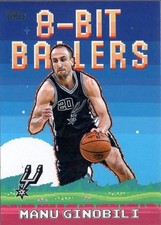 Manu Ginobili 2025-26 Topps #8B-29 8-Bit Ballers San Antonio Spurs
