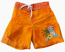 VTG 2004 GYMBOREE Tropical Paradise Tiki Pineapple Luau Swim Trunk Shorts 6-12M