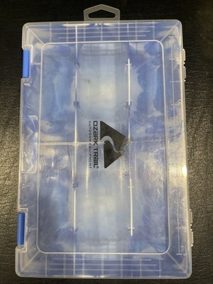 BOXHILL OOゲージ Ozark Trail Blue Clear Plastic Hard Case Tackle Box/snackle box | eBay