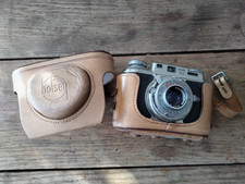 Bolsey Model B2 Camera and Leather Case 35 MM Vintage with filters