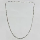 Nice Vintage Sterling Silver 3.5mm Paper Clip Link Chain 24" Necklace 6.1g