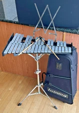 Ludwig M651R Bell kit  w/rolling carrying case wheels mallets music stand band