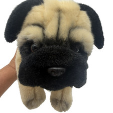 Animal Alley Toys R Us Pug Puppy Dog 12" Plush Realistic Stuffed Animal Vintage
