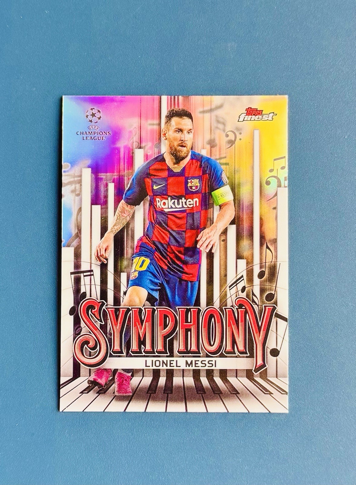 2021-22 Lionel Messi Silver & Red Mosaic Prizm Refractor World Cup 5(Cards) view 6