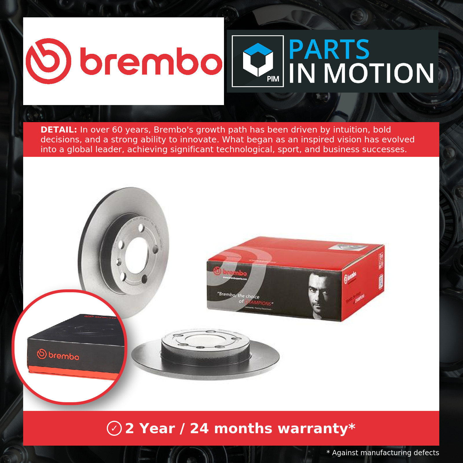 2x Brake Discs Pair Solid Rear 239mm 08.9148.11 Brembo Set 1J0615601D Quality