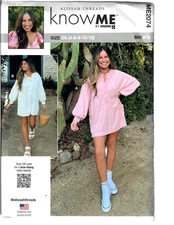 Know Me by mimi G ME2074 Sewing Pattern Misses Dress and Romper 4-6-8-10-12