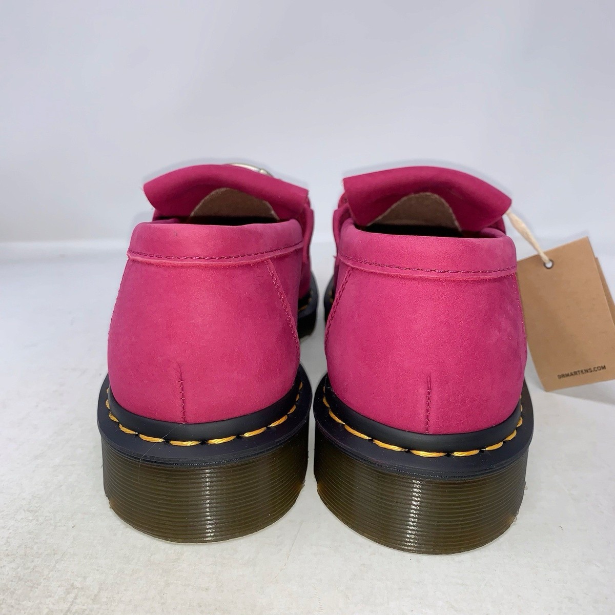 Dr Martens Adrian Snaffle Fuchsia Pink Nubuck Leather Loafers