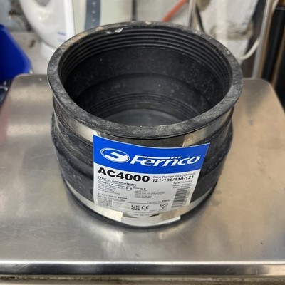Fernco Flexseal Adapter Kupplung 121-136/110-121 mm AC4000 Ton auf Kunststoff