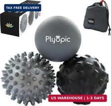 Plyopic. Massage Ball Set - for Deep Tissue Muscle Massage, Myofascial Release,