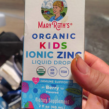 MaryRuth's Organic Kids Ionic Zinc Liquid Drops, Berry, Vegan Non-GMO 2 fl oz