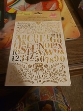 Crafter  s Square rub on transfers/gold letters  numbers-1 sheet