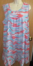 ANTHONY RICHARDS multi print sleeveless cotton MUMU house patio dress sz 2X