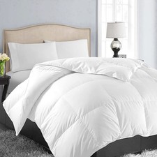 Queen Size Down Alternative Comforter - Quilted Duvet Insert for All Seasons,...