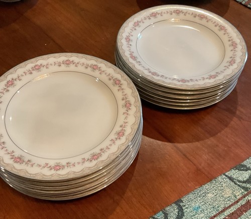 Set Of 12 Vintage Noritake China GLENWOOD #5770 Japan Salad Plates 8 1/4" EUC - Picture 14 of 15