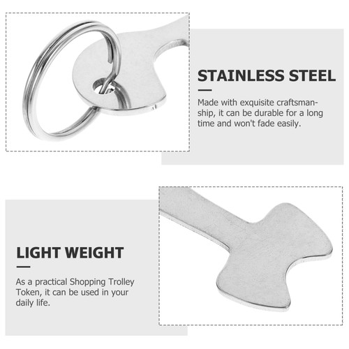6 Piezas Accesorios para Llaveros Carrito de Compras Fichas Carros a Granel Llaveros - Imagen 6 de 12