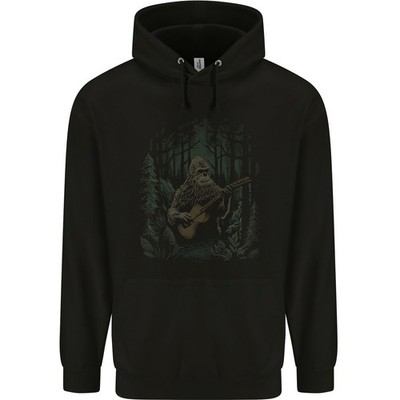 AWDis Bigfoot Gitarre Kinder Kapuzenpullover Jungen Hoodie Schwarz