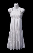 SPEECHLESS Girls Long White Strapless Sun Dress Lined Size 8 EUC SKU048