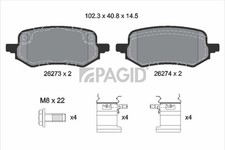 PAGID Bremsbelagsatz Scheibenbremse T2896N für FORD PUMA J2K CF7 EcoBoost mHEV