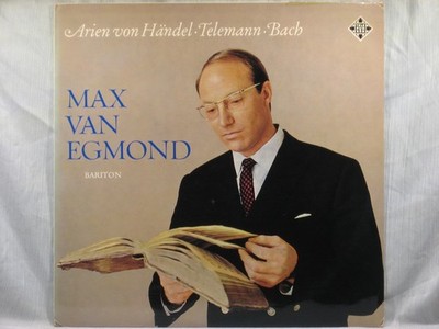 Arias of Handel, Telemann, and Bach - Max von Egmond - SLT 43101-B