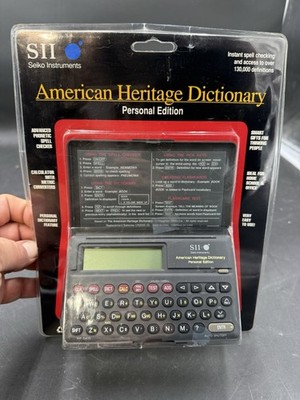 Seiko Instruments SII WP-5400 Handheld American Heritage Dictionary NEW
