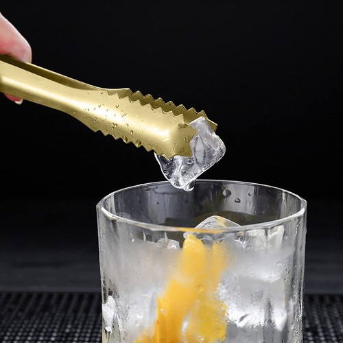 Ice Tongs for Ice Bucket,7 Inch Bar Serving Tong, 304 Stainless Steel,-Gold P... - Picture 7 of 7