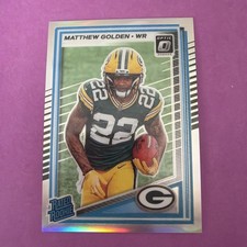 2025 Panini Donruss - Rated Rookie Matthew Golden #311 Optic Preview Holo Prizm
