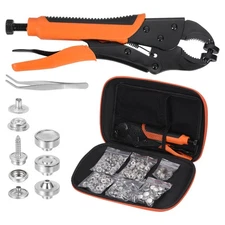 60Pcs Canvas Snap Kit, Fastener Tool Snap Grade Boat Canvas Snaps, Silver