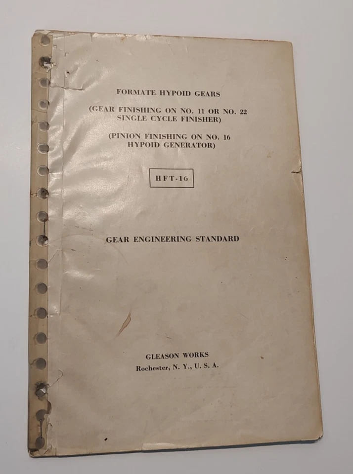 Lote de manuales de Gleason Works para estándares de ingeniería de engranajes cónicos e hipoides Foto 4 de 4