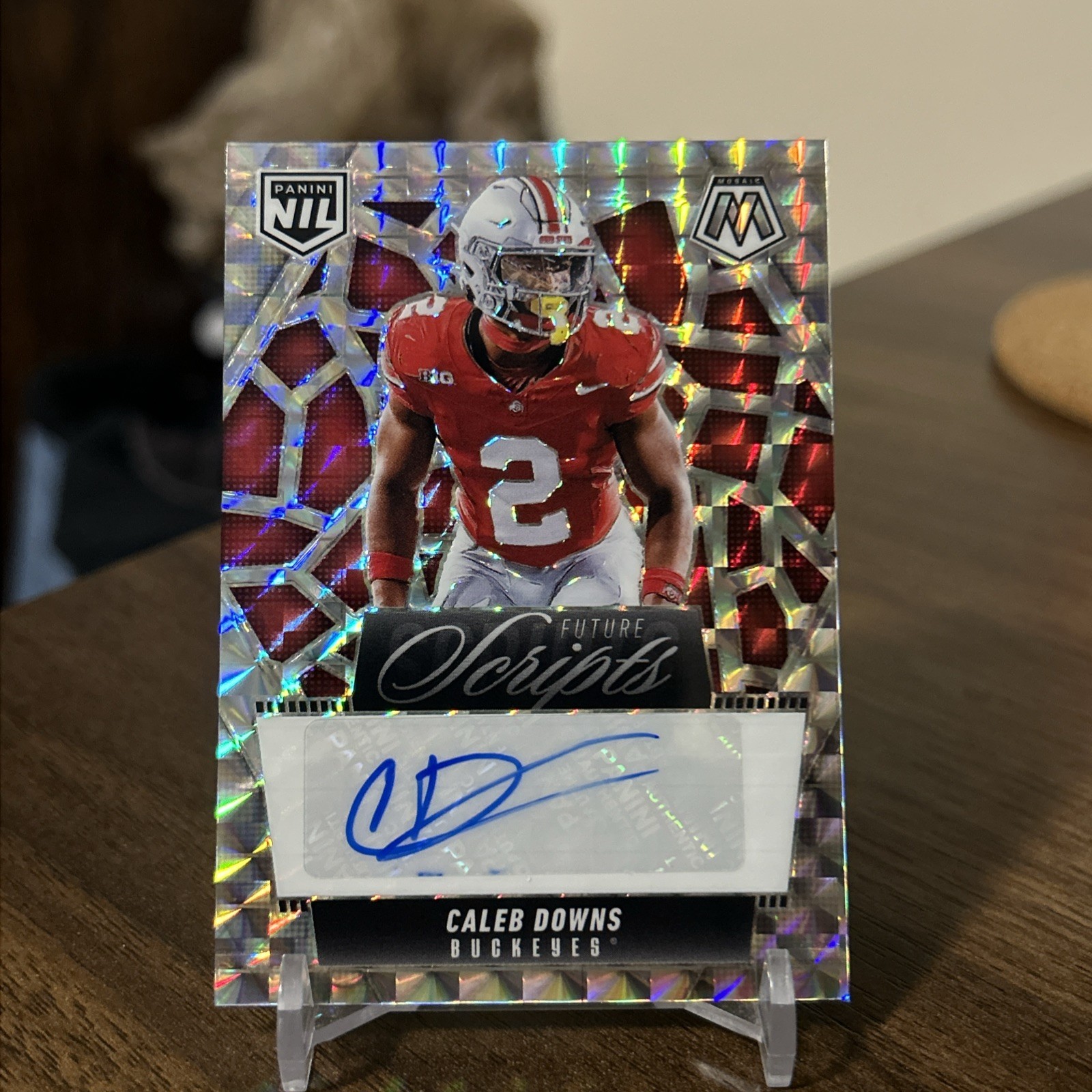 2025 Panini Mosaic - Future Scripts Caleb Downs #FSC-CDS (AU, RC)