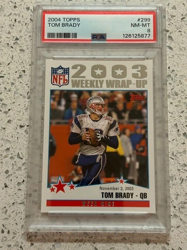 Tom Brady 2004 Topps #299 PSA 8