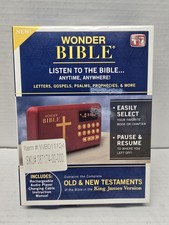 Wonder Bible: Rechargeable Audio Player w/ Old & New Testament KJV - New Sealed