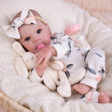 Lifelike Reborn Baby Dolls Girl - 20 Inch Realistic Newborn Baby Dolls with P...