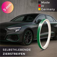 10m x 5mm Grün Zierstreifen Designstreifen Dekor Folie Felgen Auto Streifen