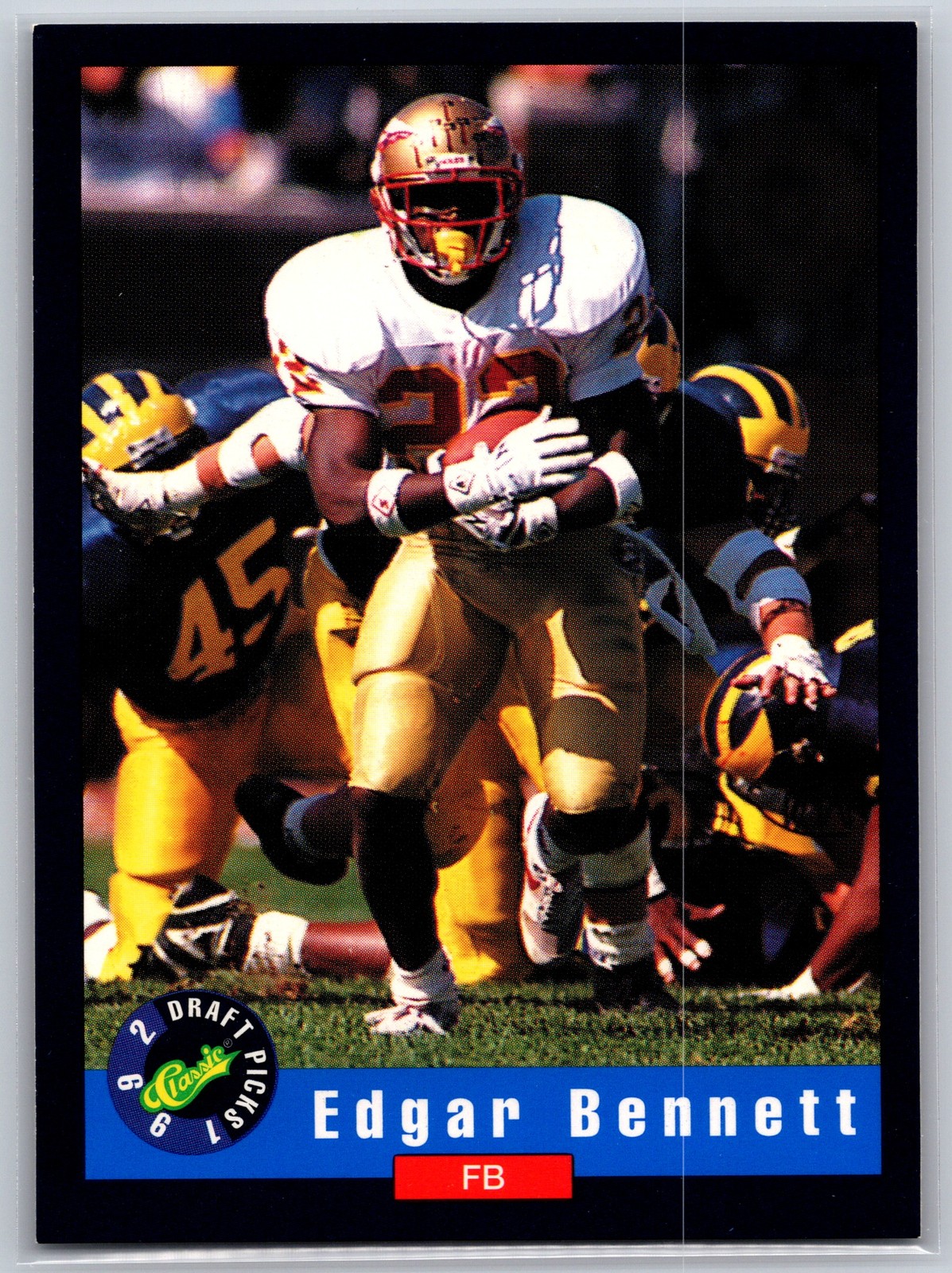 1992 Classic Draft Picks #20 Edgar Bennett
