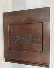 Carved Antique Victorian Era Panel 15" x 16 3/4"