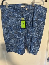 NWT $138 Robert Graham Clubhouse Mens Blue Pa...