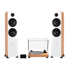 Fluance RT85N Vinyl Turntable, PA10 Preamp, Ai81 Powered Floorstanding Speakers
