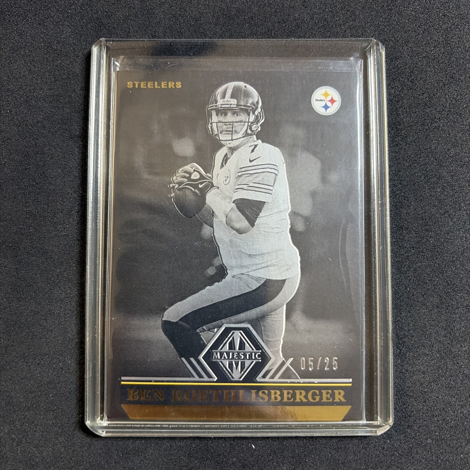 2017 Panini Majestic Ben Roethlisberger Gold /25 Steelers