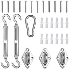 Sonnenschutz Segel Dreieck Hardware Kit 8" Rostschutz Edelstahl Zubehör