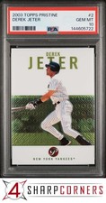 2003 TOPPS PRISTINE #2 DEREK JETER YANKEES HOF PSA 10