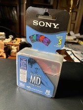 Sony Recordable MD Mini Disc w/ Storage Case 80 Min. New 5 Pack Color Collection