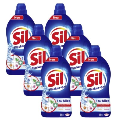   Sil 1 für Alles Flecken-Gel Fleckenentferner Reiniger reine Wäsche 6x 1300ml  
