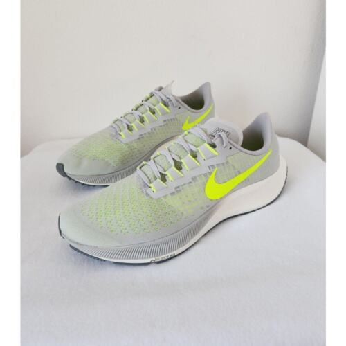 Size 10.5 - Nike Men's Air Zoom Pegasus 37 Low Grey Fog Volt - Picture 4 of 9