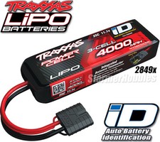 Traxxas iD Power Cell LiPo 11.1V 3-cell 4000mAh 25C Battery TRA2849X for RUSTLER