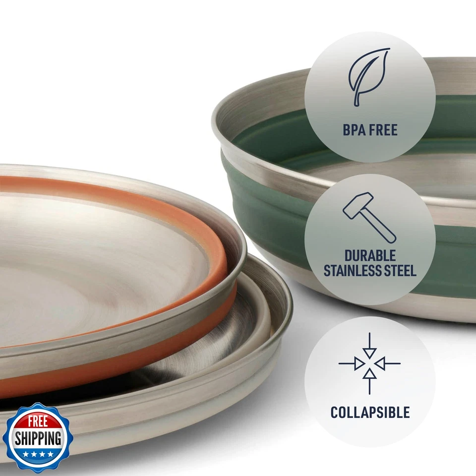 Sea to Summit Detour Cuenco Plegable de Acero Inoxidable, Mediano (22 fl oz), Bel Foto 4 de 4