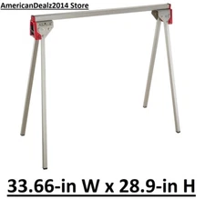 Craftsman Metal Saw Horse 1000-lb Capacity Portable Foldable Legs Sawhorse Tool