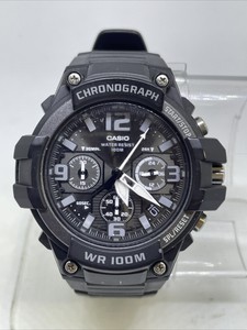 Casio Menâs Mcw100H Chronograph Black Wr100m Analog Watch #37 | eBay